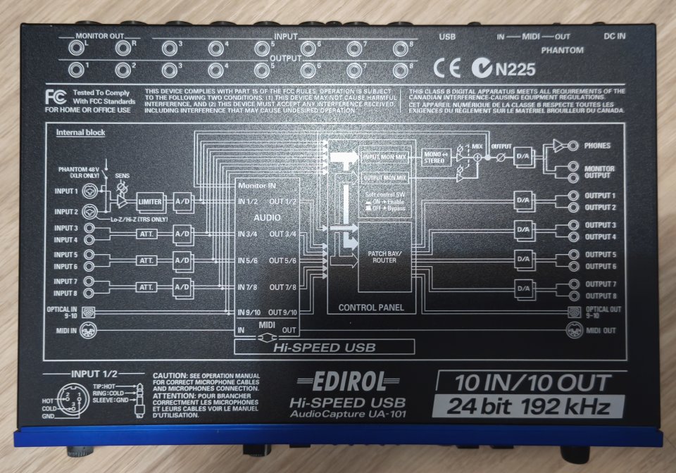 Roland Edirol UA101 interfaz audio USB