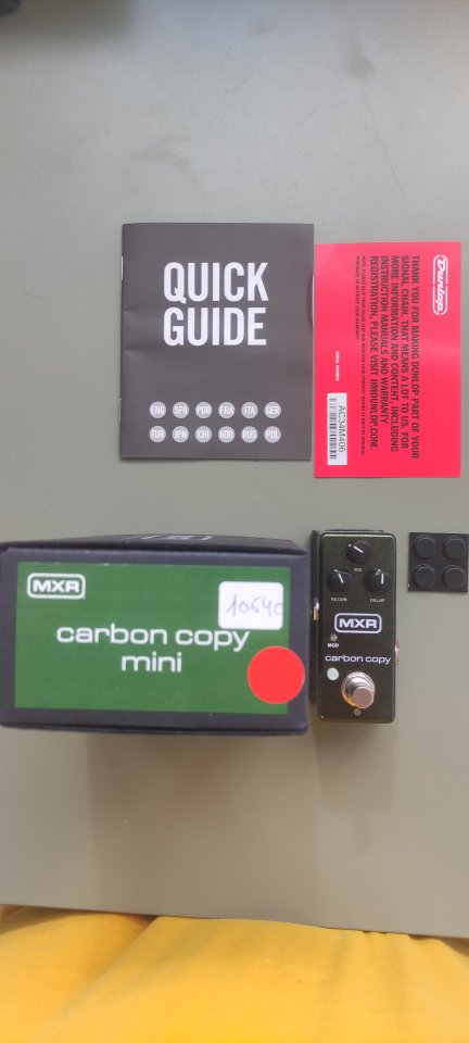 MXR Carbon Copy Mini, delay analógico bucket bridage