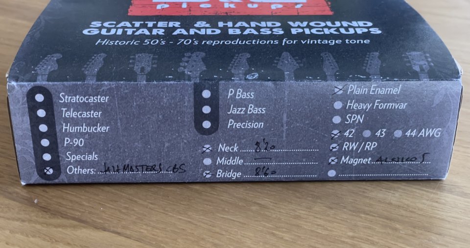 B&B Pickups Jazzmaster CBS