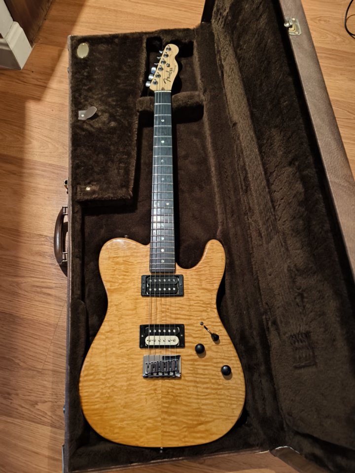 Telecaster american deluxe qmt hh 2004