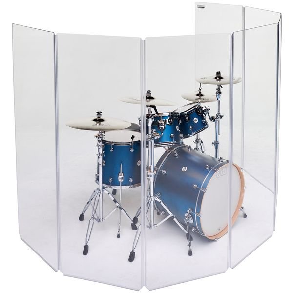 Clearsonic A2466x7 Drum Shield con funda de transporte original