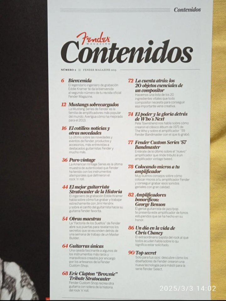Fender Magazine, números 1 y 2