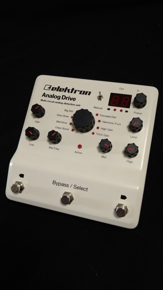 Elektron Analog Drive - Pedal de distorsión analógica (8 circuitos)