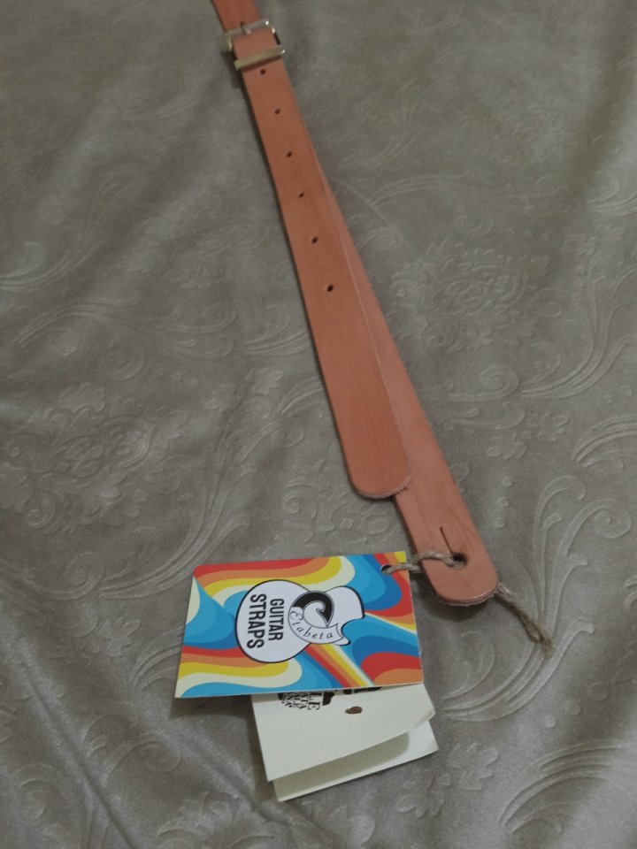 Correa de cuero artesanal Etabeta  50's Natural. Nueva, con etiquetas