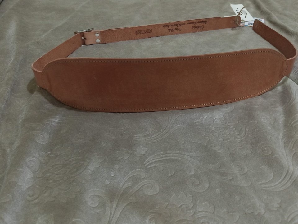 Correa de cuero artesanal Etabeta  50's Natural. Nueva, con etiquetas