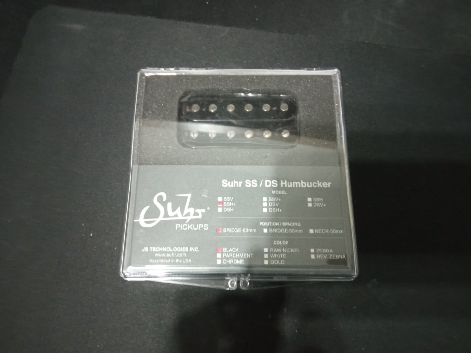 Pastilla Suhr SSH+ Humbucker Negra 53mm