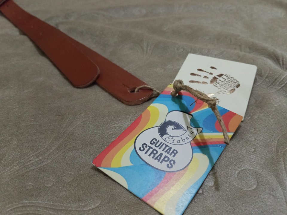 Correa artesanal Etabeta 50's Marrón. Nueva con etiquetas