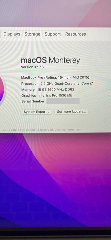 MacBook Pro 15” 2015