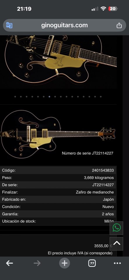 Gretsch G6136T Players Edition Black