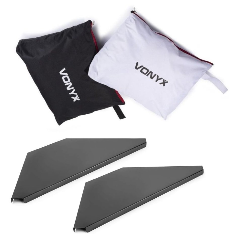 Cabina DJ plegable aluminio Vonyx DB5 Pro + bandejas Vonix DBC2