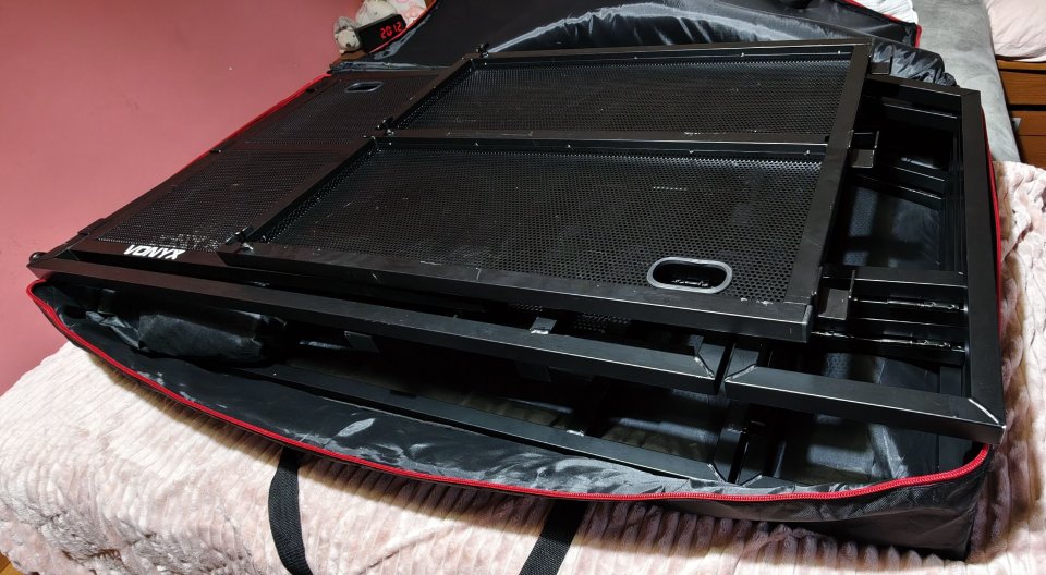 Cabina DJ plegable aluminio Vonyx DB5 Pro + bandejas Vonix DBC2