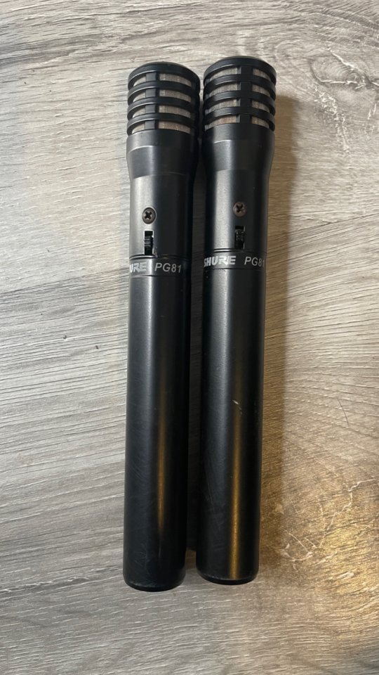 Pareja de micrófonos Shure PG81