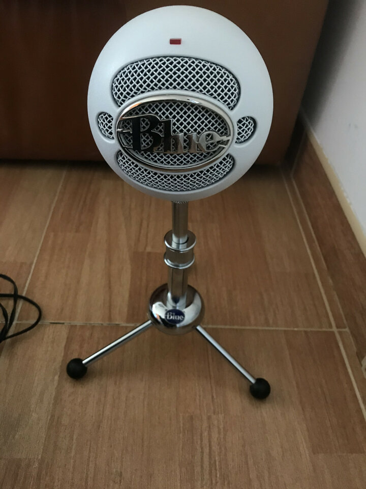 Micrófono - Blue Snowball Ice, USB, Para PC, Mac y PS4, Blanco