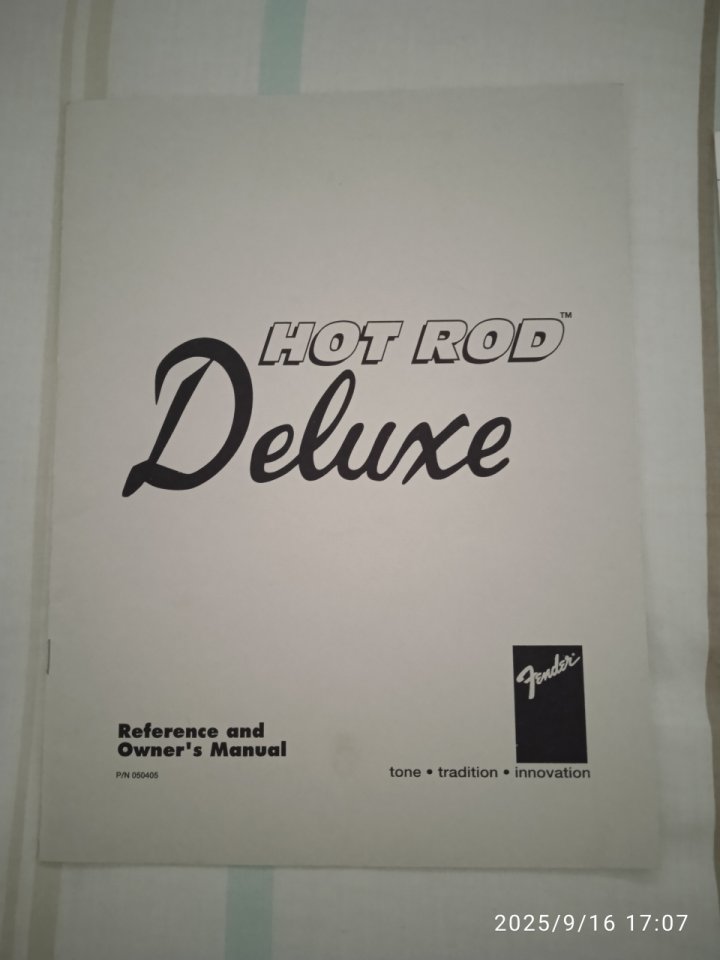 Esquemas Manual Fender Hot Rod Deluxe