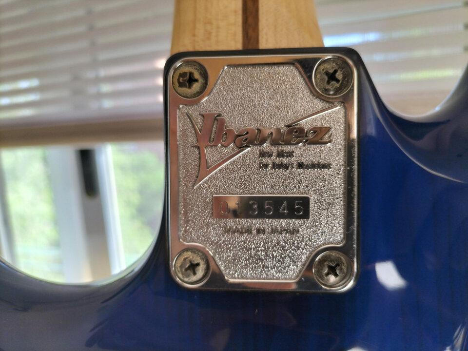 Ibanez Js 1000 Burnt transparent Blue