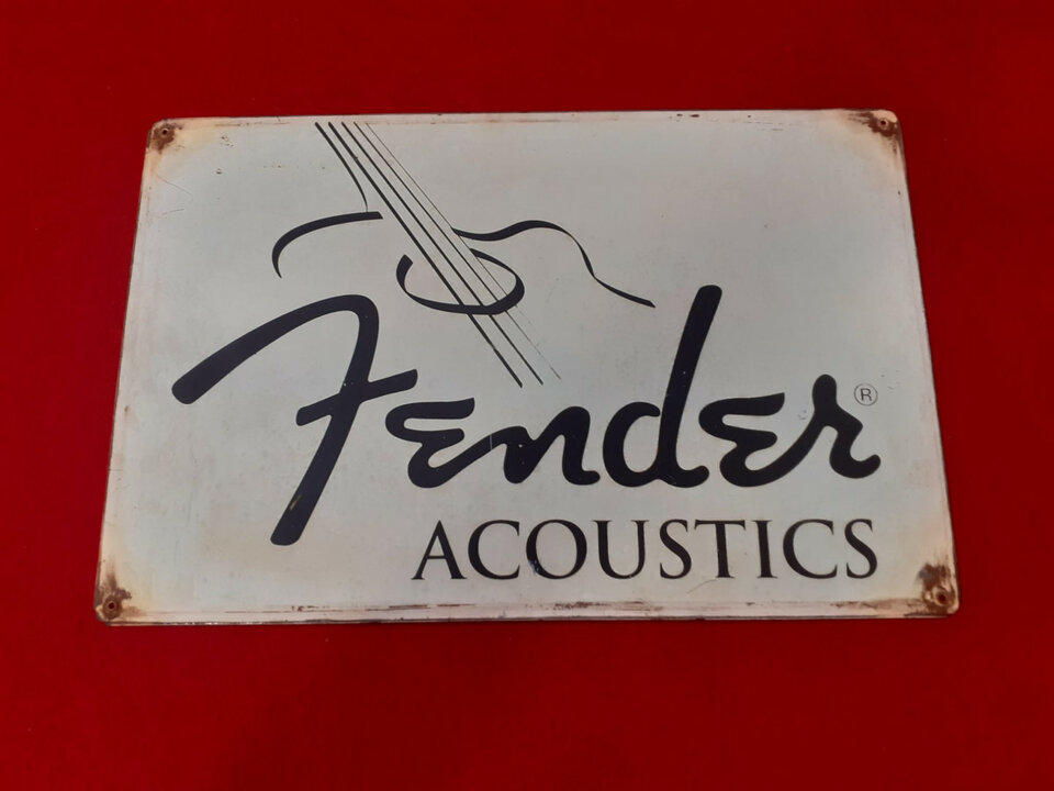 Cartel Metalico Vintage Fender