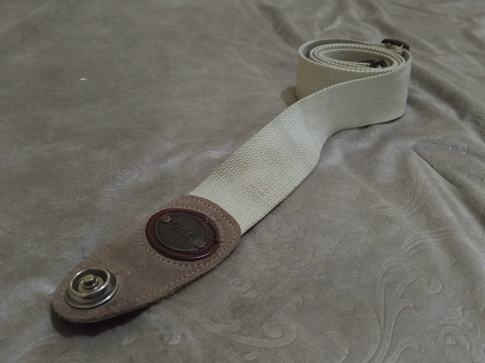 Correa original Fender de tela y cuero