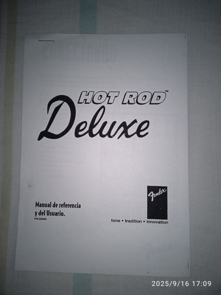 Esquemas Manual Fender Hot Rod Deluxe