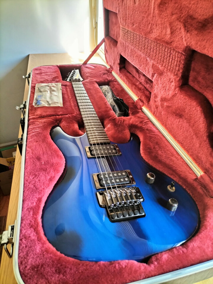 Ibanez Js 1000 Burnt transparent Blue