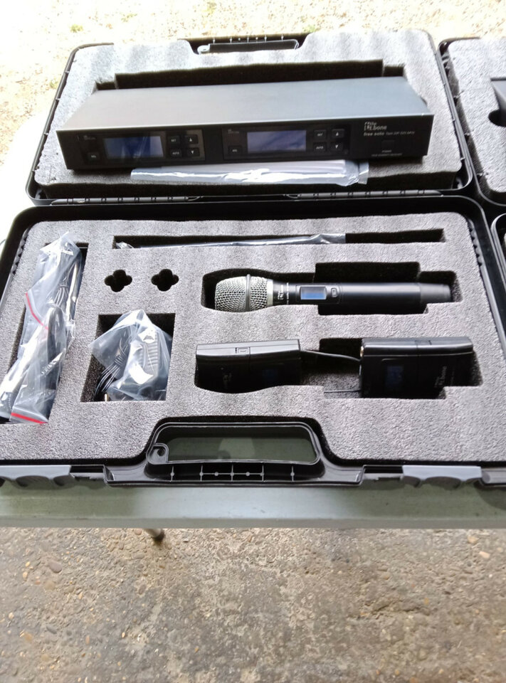 2xSet Micros inalámbricos petaca y mano T.Bone Free solo Twin HT 520