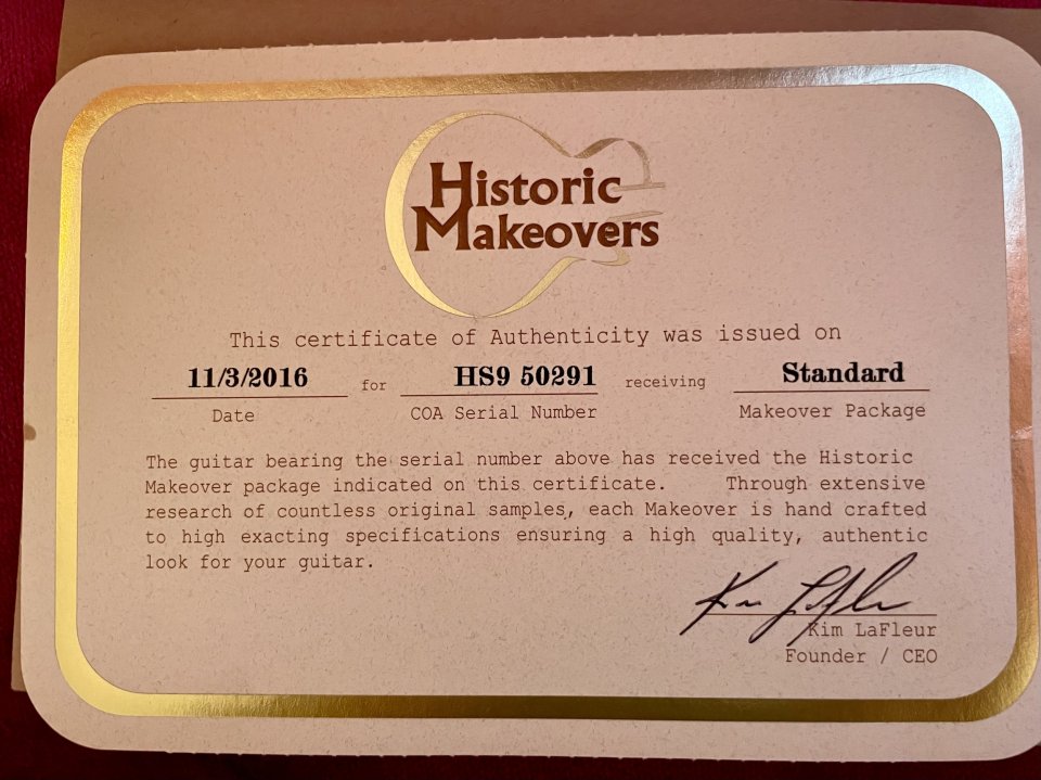 Gibson Les Paul - Historic Makeover conversión