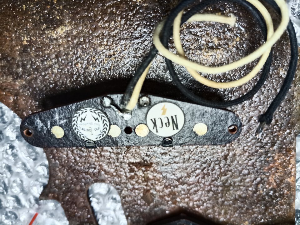 Set Pastillas Jess Loureiro Telecaster Broadcaster Relic Custom Specs. Made in Spain.