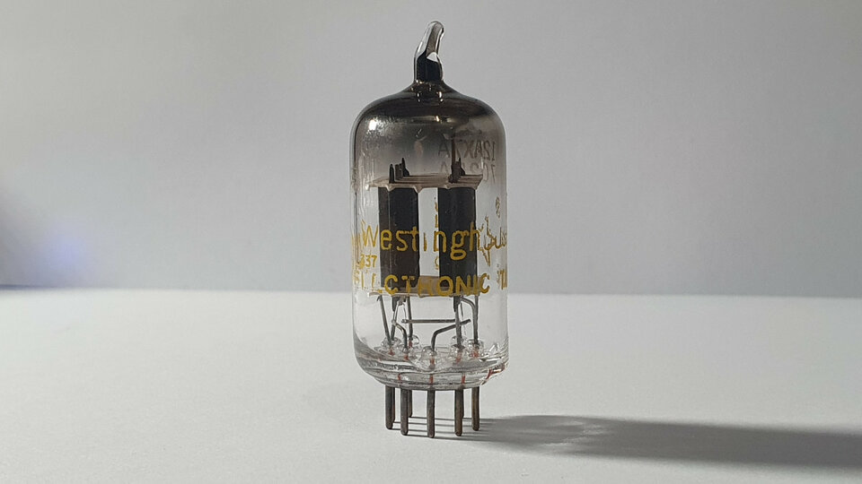 Válvula previo NOS RCA 12AX7A Short Plate 7025 ECC83 preamp hifi tubo