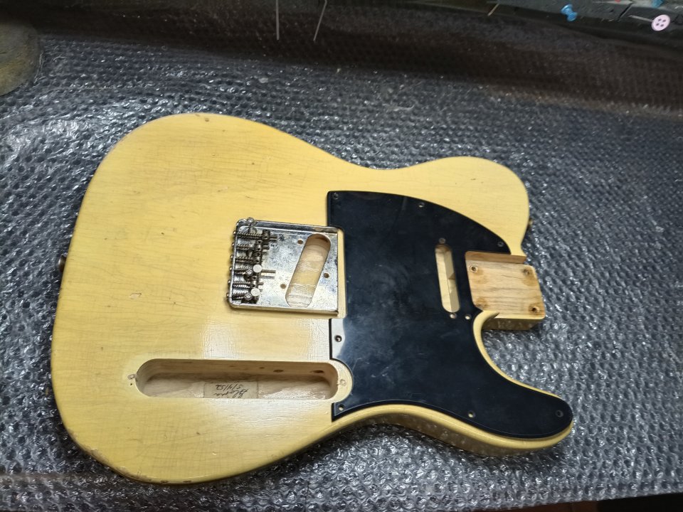 Hosco Telecaster 50s Body relic blonde- 2 Piece Swamp ash . ,MADE IN JAPAN.