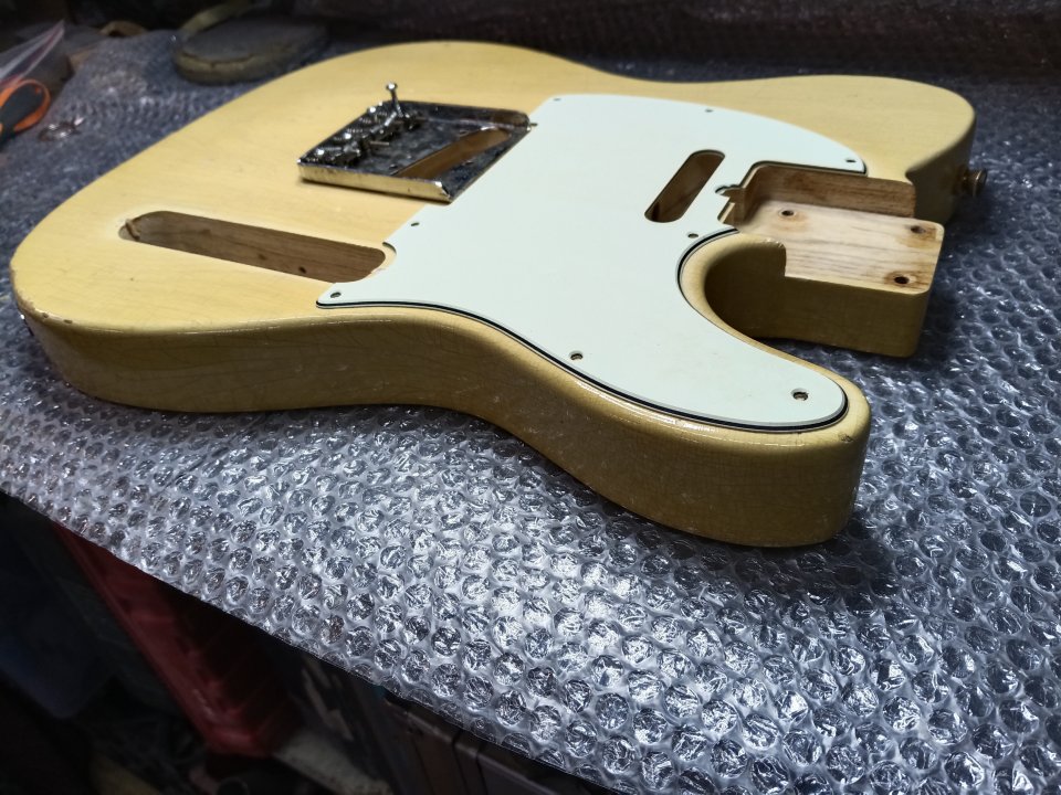 Hosco Telecaster 50s Body relic blonde- 2 Piece Swamp ash . ,MADE IN JAPAN.