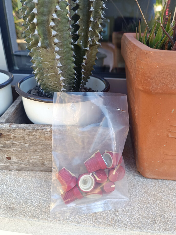 Red knobs de ampli Fender