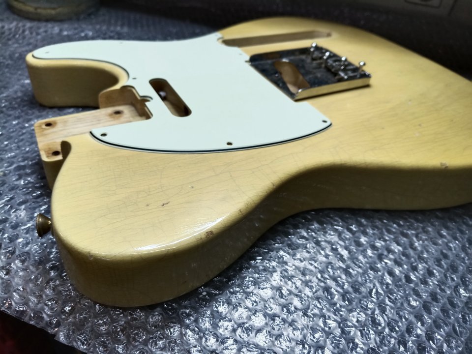 Hosco Telecaster 50s Body relic blonde- 2 Piece Swamp ash . ,MADE IN JAPAN.