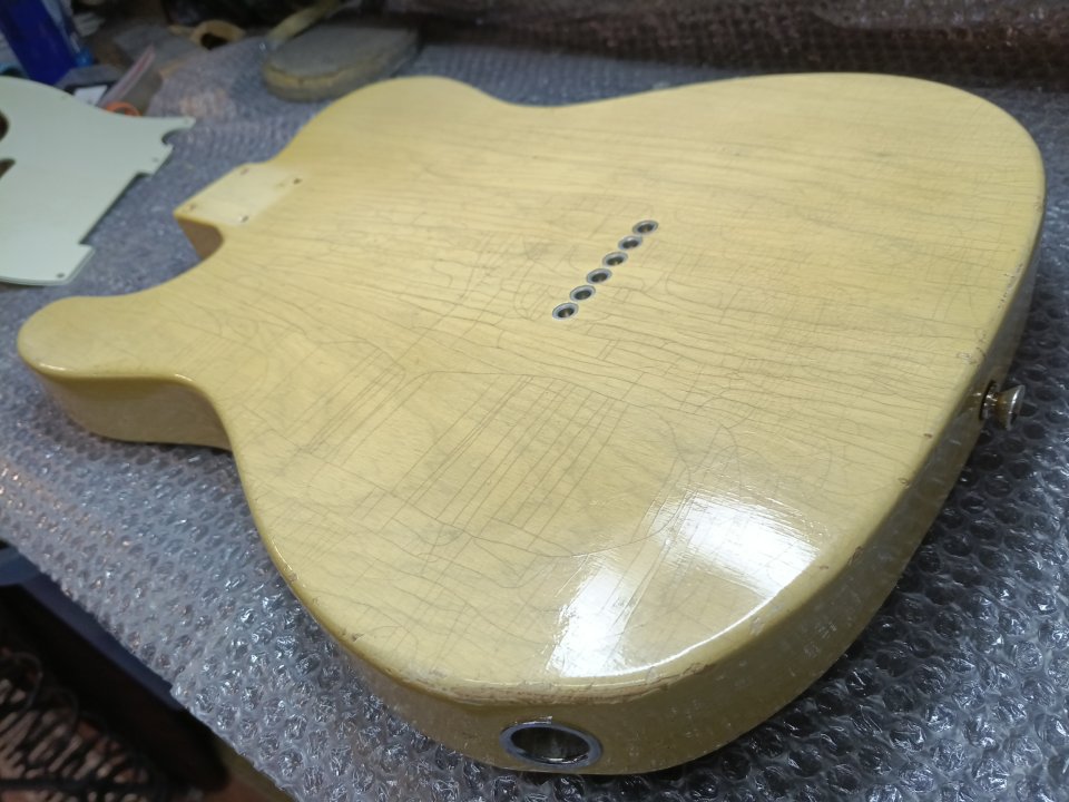 Hosco Telecaster 50s Body relic blonde- 2 Piece Swamp ash . ,MADE IN JAPAN.