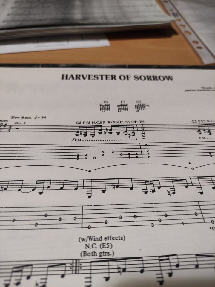 Partituras metaleras