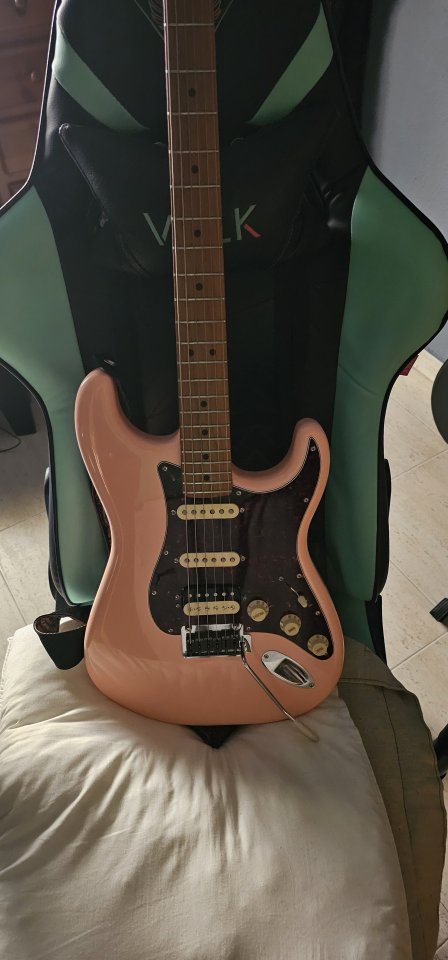 Fender 75 aniversario shell pink roasted maple venta/cambio