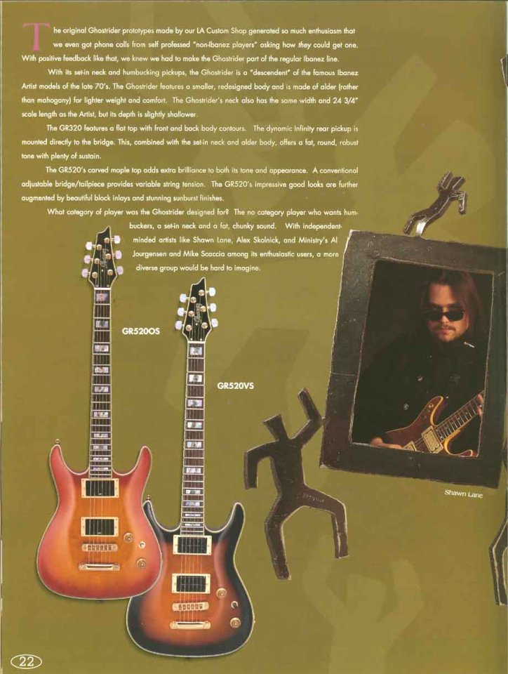Ibanez GR520 OS Ghostrider 1996