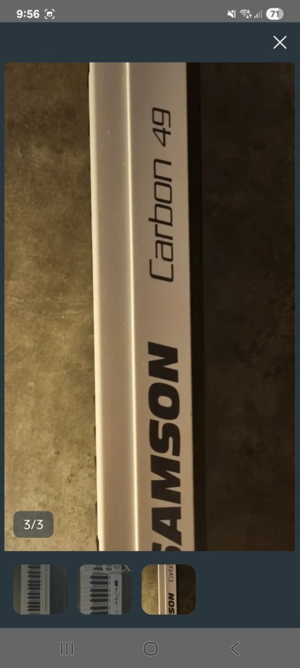 Teclado midi carbon 49