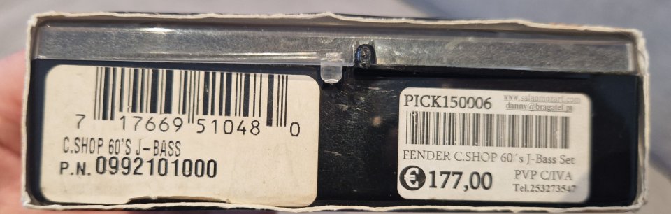 Pastillas Jazz Bass Fender Custom Shop 60s