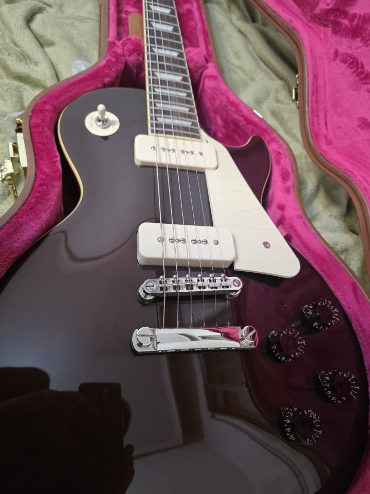 Epiphone Joe Bonamassa 1955 Les Paul Standard Guitarra Eléctrica Copper Iridescent con estuche