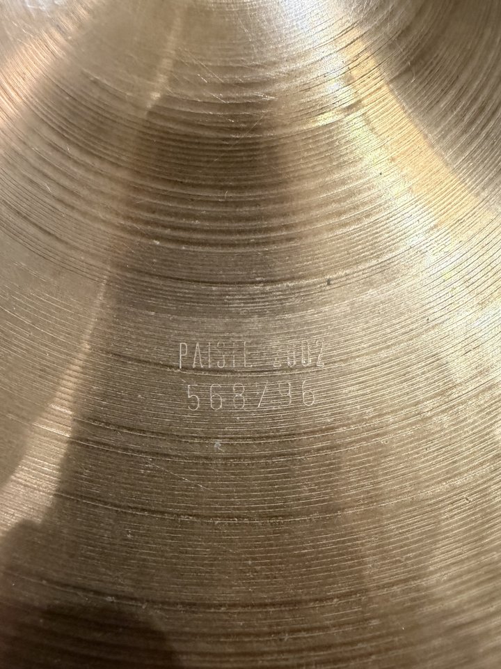 Ride Paiste 2002 20’’ Año 1985
