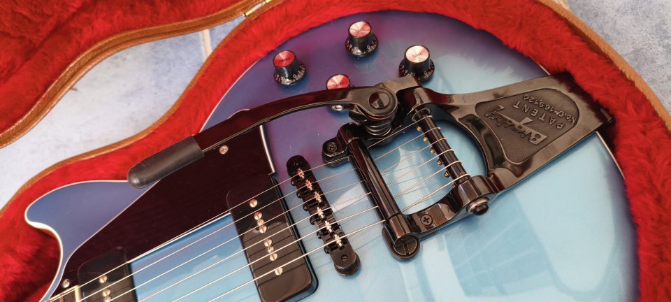 Gibson Les Paul Classic P90s - Pelham Blue - Mod Bigsby Metal Black - 2018 de segunda mano · Foto 7 de 10 · Sevilla · 3000 €