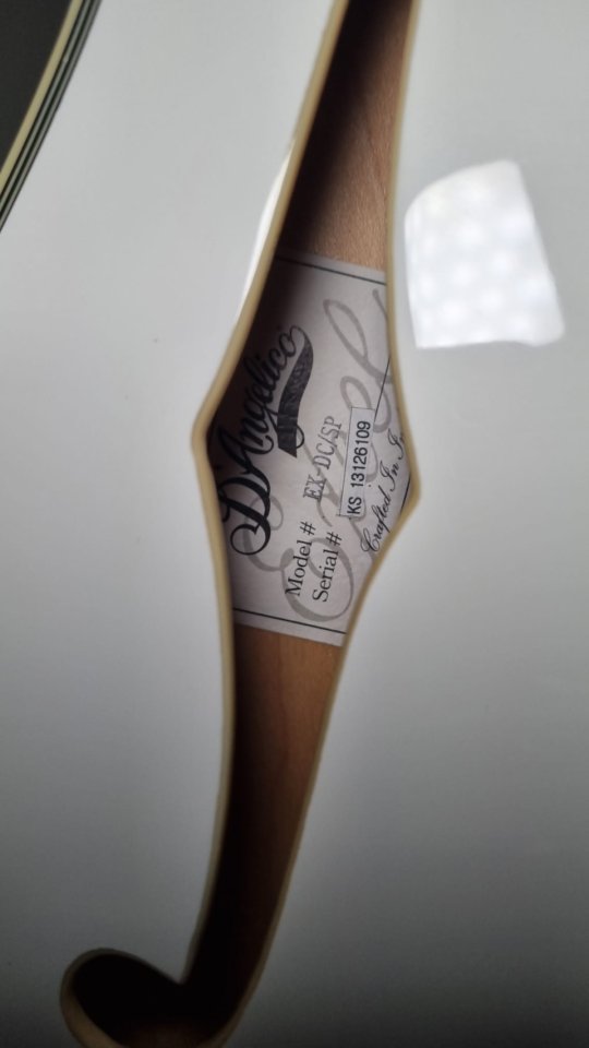 D’Angelico Excel DC Blanca: Elegancia pura y tono de lujo