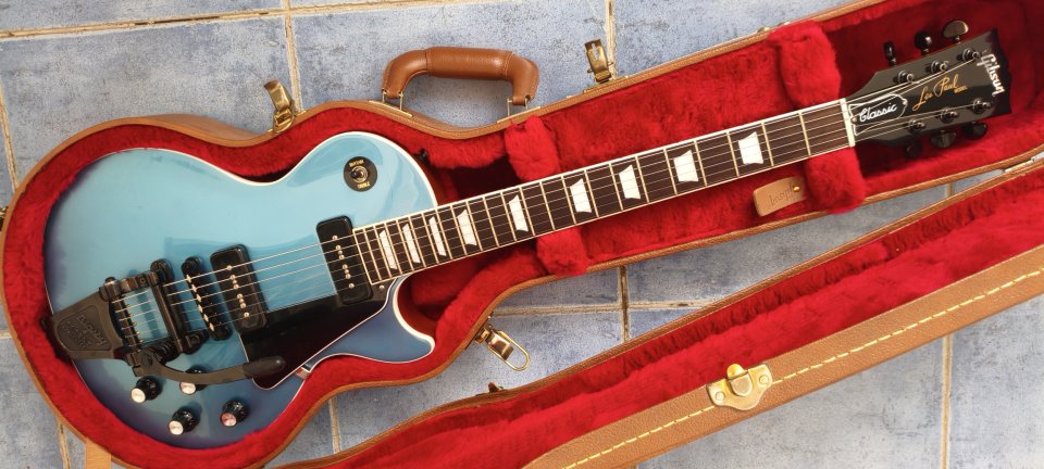 Gibson Les Paul Classic P90s - Pelham Blue - Mod Bigsby Metal Black - 2018 de segunda mano · Foto 10 de 10 · Sevilla · 3000 €