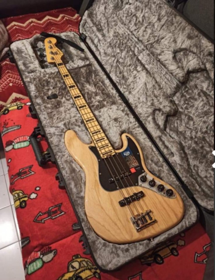 Fender jazzbass élite natural fresno