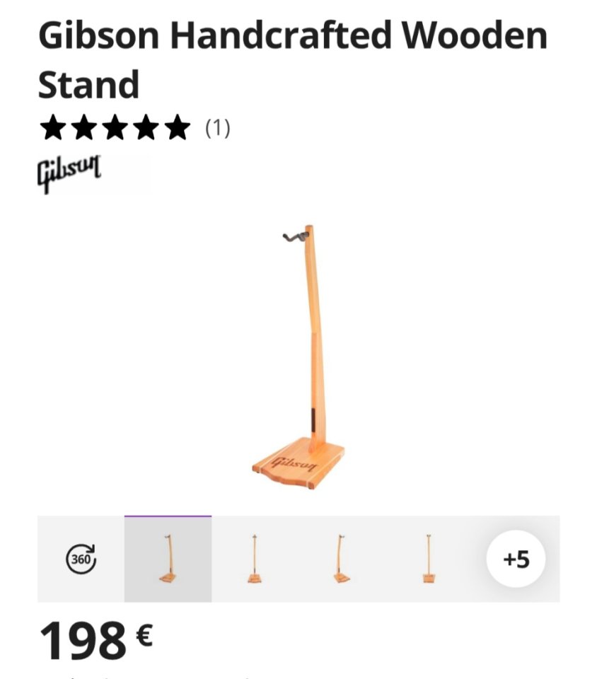 Soporte Guitarra Gibson Madera