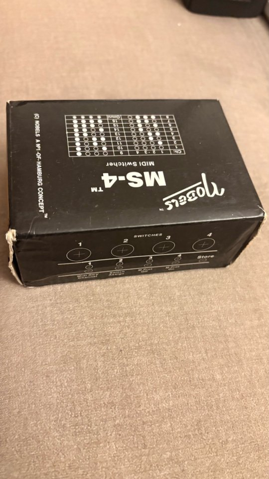 Nobels MS-4 MIDI Switcher