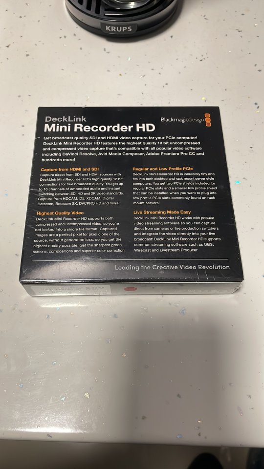 Blackmagic mini Recorder HD Decklink 90€