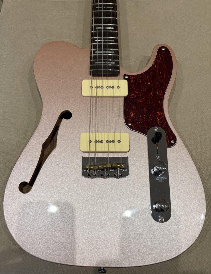 Sire Tele Larry Carlton con P90 de Luthier (GF Pickups), semiholloway