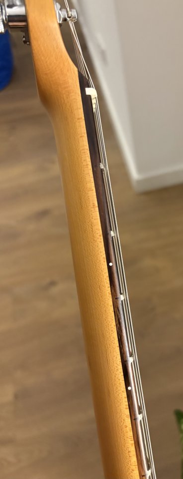 Sire Tele Larry Carlton con P90 de Luthier (GF Pickups), semiholloway