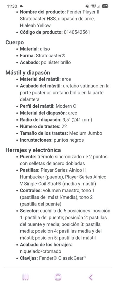 Fender Pllayer II Hialeah de segunda mano · Foto 4 de 5 · Madrid · 700 €