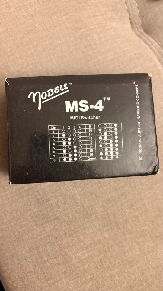 Nobels MS-4 MIDI Switcher